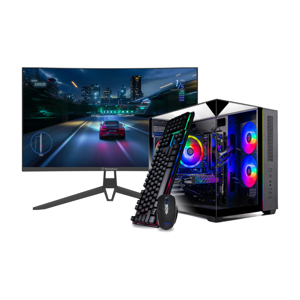 Skytech GamingComputer Gaming Tower With Monitor 