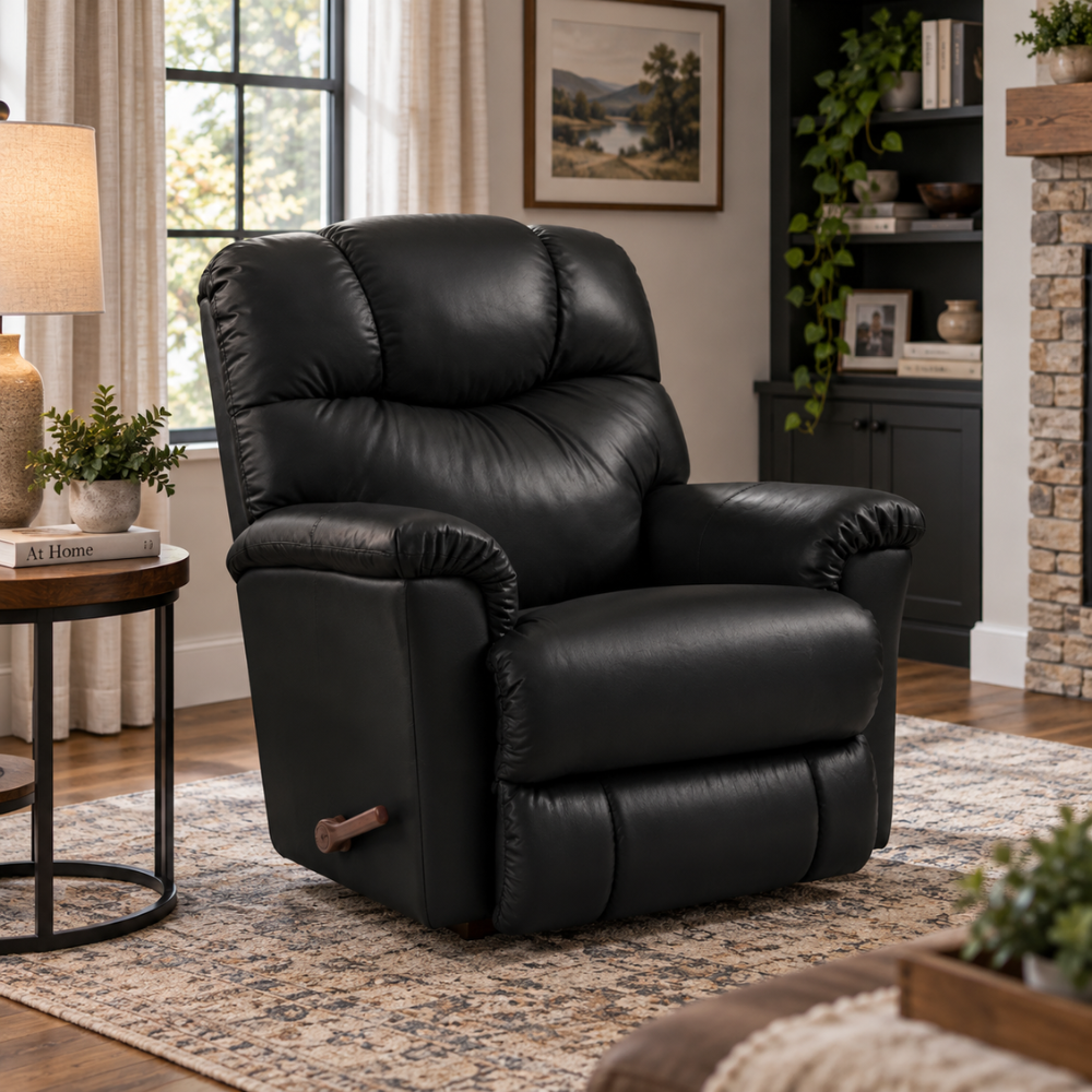 Recliner Rocker in Leather 